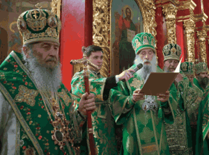 КИЇВ. Від повноти Української Православної Церкви митрополит Сергій привітав Блаженнішого Митрополита Онуфрія з днем тезоіменитства