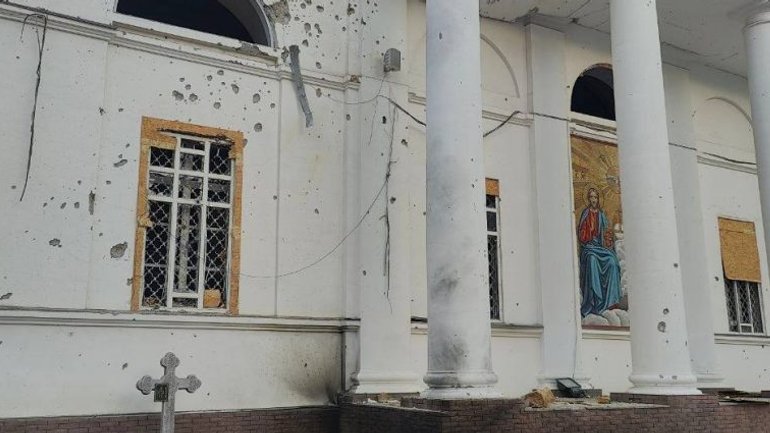 Російські війська знову обстріляли Свято-Духівський собор УПЦ МП у Херсоні