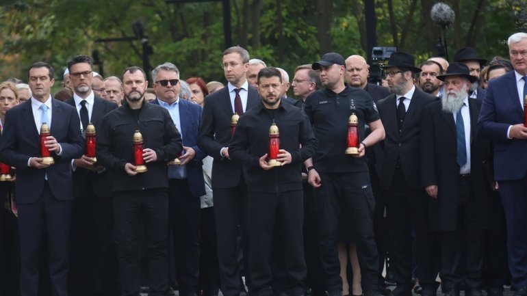 Володимир Зеленський взяв участь у вшануванні пам'яті жертв масових розстрілів у Бабиному Яру