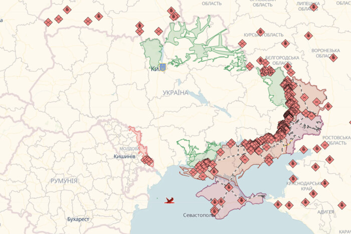 Онлайн-карта бойових дій в Україні на 31 липня: ситуація на фронті